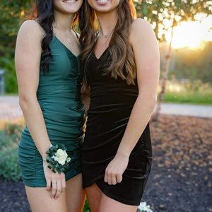 Mini Short Emerald Green Dress Size 0